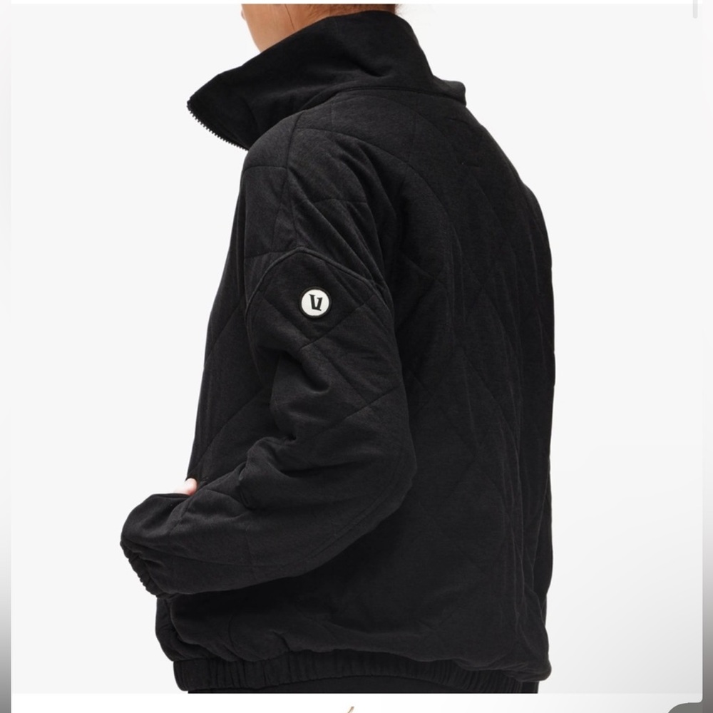 Vuori Black Quilted Zip-Front Jacket - Picture 2 of 8